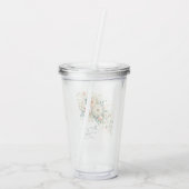 Rust in de Heer Bloemen Acryl Drinkbeker (Achterkant)