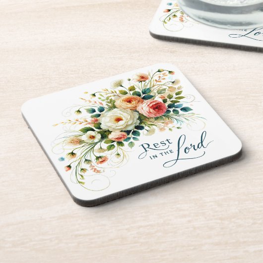 Rust in de Heer Bloemen Bier Onderzetter (Linkerzijde)