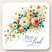 Rust in de Heer Bloemen Bier Onderzetter (Voorkant)