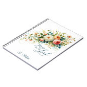Rust in de Heer bloemen gepersonaliseerd Notitieboek (Linkerzijde)