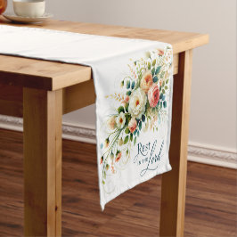 Rust in de Heer Bloemen Korte Tafelloper