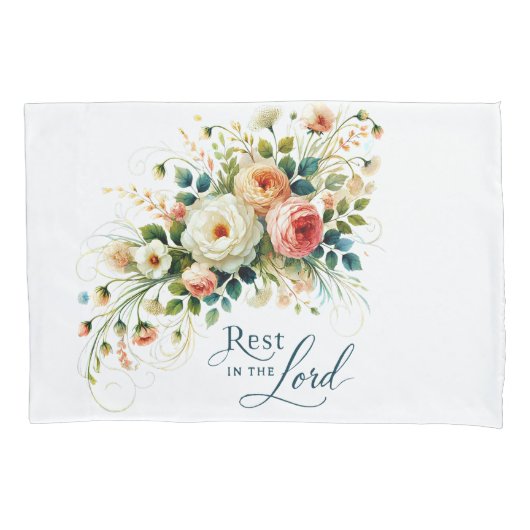 Rust in de Heer Bloemen Kussensloop (Voorkant)