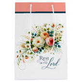 Rust in de Heer Bloemen Medium Cadeauzakje (Achterkant)