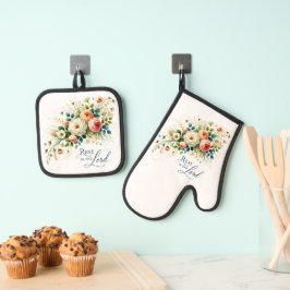 Rust in de Heer Bloemen Ovenwant & Pannenlap Set