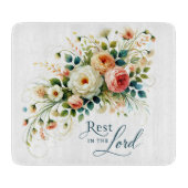 Rust in de Heer Bloemen Snijplank (Voorkant)