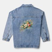 Rust in de Heer bloemrijk Denim Jacket (Achterkant)