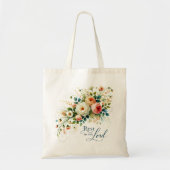 Rust in de Heer bloemrijk Tote Bag (Voorkant)