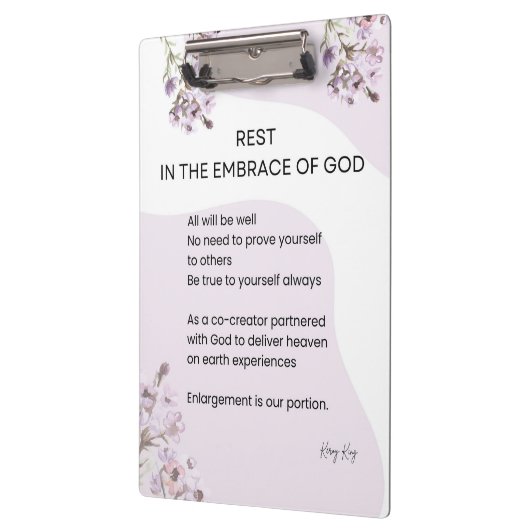 Rust in de omhelzing van Gods gedicht Klembord (Links)