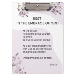 Rust in de omhelzing van Gods gedicht Klembord