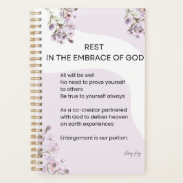 Rust in de omhelzing van Gods gedicht Planner