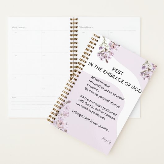 Rust in de omhelzing van Gods gedicht Planner (Display)