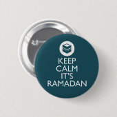rust in de ramadan ronde button 5,7 cm (Voorkant /achterkant)