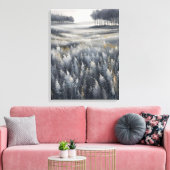 Rust in de winter canvas afdruk (Insitu (Woonkamer))