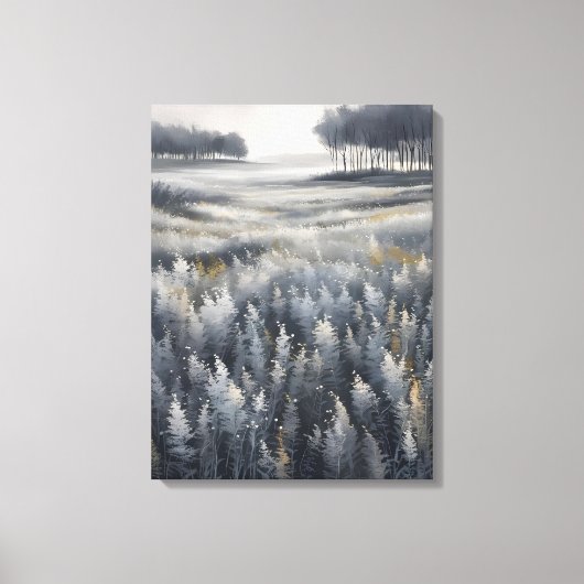 Rust in de winter canvas afdruk (Voorkant)