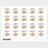 Rust In Gist Grappige Brood Grappen  Ronde Sticker (Vel)