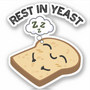 Rust In Gist Grappige Brood Grappen  Sticker