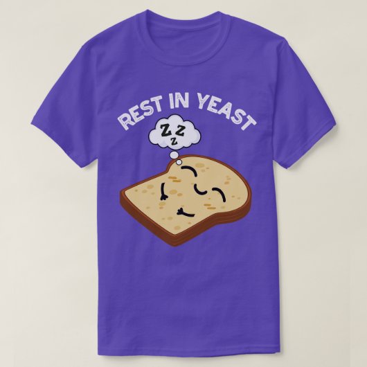 Rust in gist Grappige broodpuns T-shirt (Design voorkant)