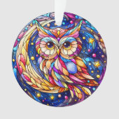 Rust in Glass A Floral Glas in lood Window Ornament (voorkant)