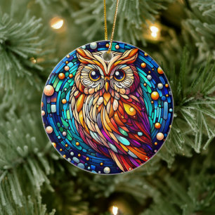 Rust in glazen bank en bloemen op vlekken keramisch ornament