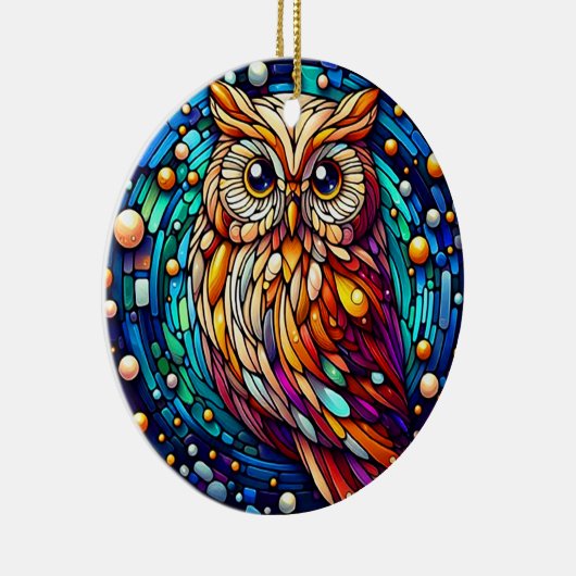 Rust in glazen bank en bloemen op vlekken keramisch ornament (Rechts)