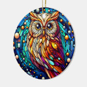 Rust in glazen bank en bloemen op vlekken keramisch ornament (Links)