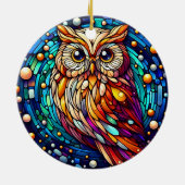 Rust in glazen bank en bloemen op vlekken keramisch ornament (Achterkant)