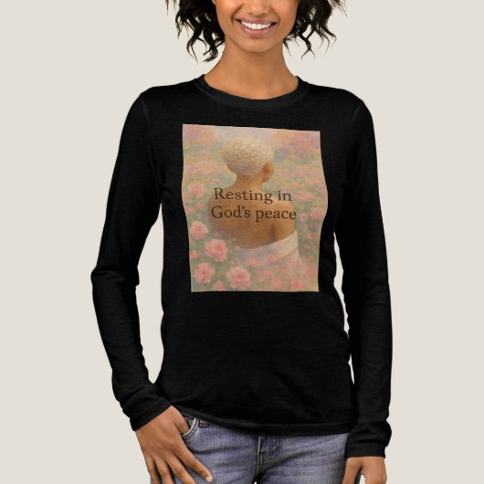 Rust in Gods Vrede is een ontspannend inspirerend Tri-Blend Shirt (Voorkant)