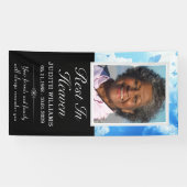 Rust in Heaven Sky Butterflies Grave Blanket Hoesj Spandoek (Horizontaal)