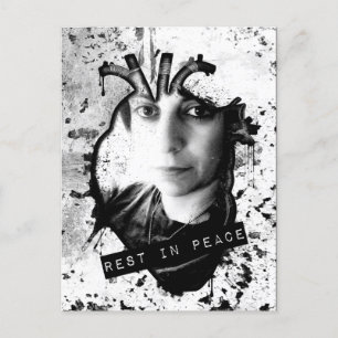 rust in het anatomische hart in vrede briefkaart