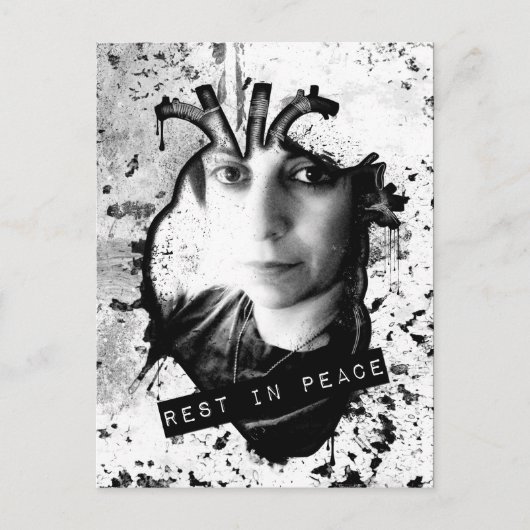 rust in het anatomische hart in vrede briefkaart (Voorkant)