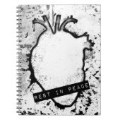 rust in het anatomische hart in vrede notitieboek (Voorkant)