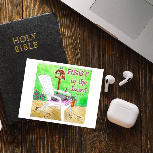 Rust in het Lord Inspirerend Briefkaart