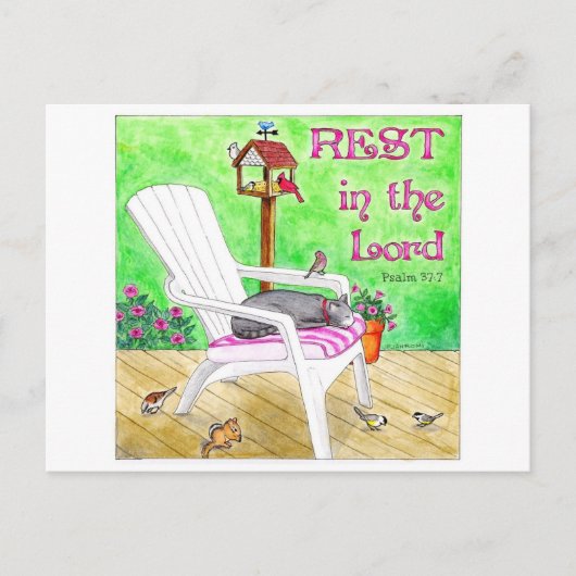 Rust in het Lord Inspirerend Briefkaart (Voorkant)