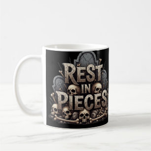 Rust in stukken - Creepy Skeleton Halloween Mok