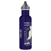 RUST in talen aangepaste naam waterflessen Waterfles (Links)