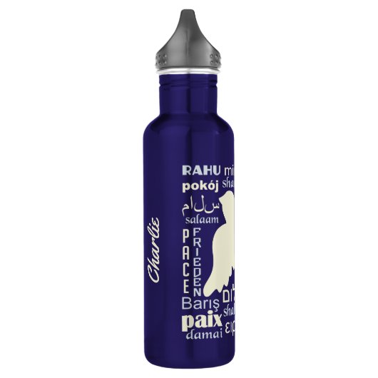 RUST in talen aangepaste naam waterflessen Waterfles (Links)