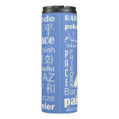 RUST in vele talen aangepaste naam tumbler Thermosbeker (Achterkant)