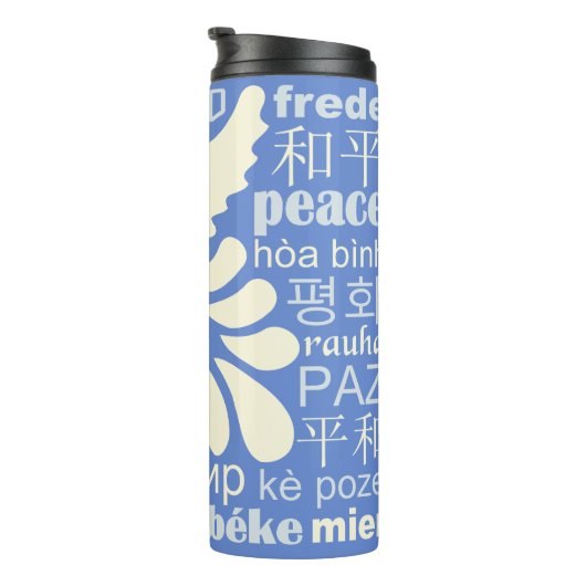 RUST in vele talen aangepaste naam tumbler Thermosbeker (Geroteerd rechts)