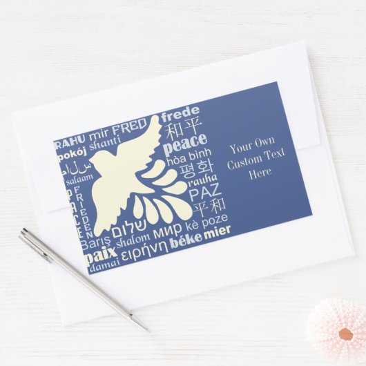 RUST in vele talen aangepaste stickers (Envelop)