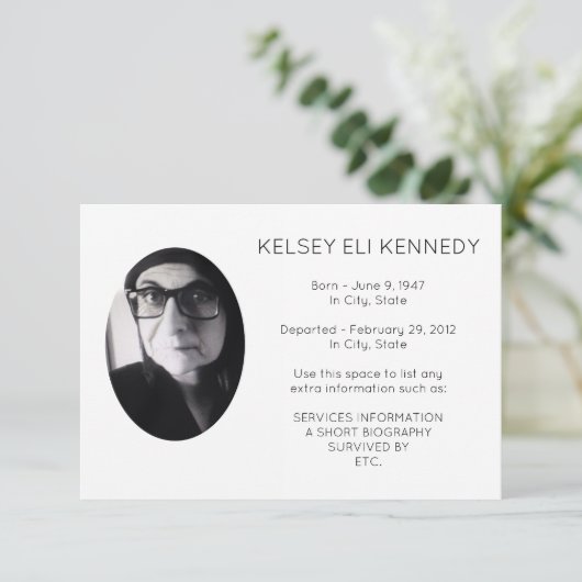 rust in vrede (Staand voorkant)