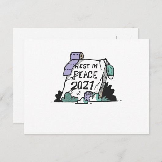 Rust in vrede 2021 briefkaart (Voorkant / Achterkant)