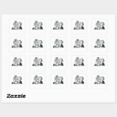 Rust in vrede 2021 vierkante sticker (Vel)