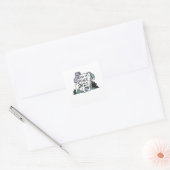 Rust in vrede 2021 vierkante sticker (Envelop)