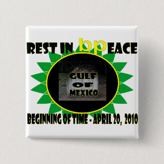 Rust in vrede 2 vierkante button 5,1 cm