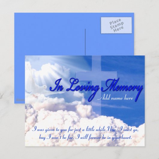 Rust in vrede_ briefkaart (Voorkant / Achterkant)