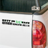 Rust in vrede bumpersticker (Op Truck)