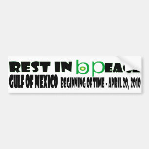Rust in vrede bumpersticker