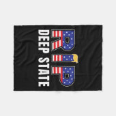Rust In Vrede Diepe Staat Grappig President Trump  Fleece Deken (Voorkant (Horizontaal))