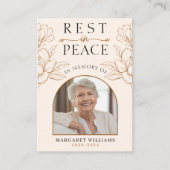 Rust in Vrede Geheugen Bloemenfoto Begrafenisgebed Informatiekaartje (Voorkant)