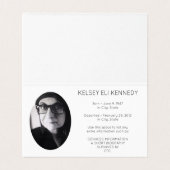 Rust in vrede gevouwen kaart (Binnenkant ongevouwen)